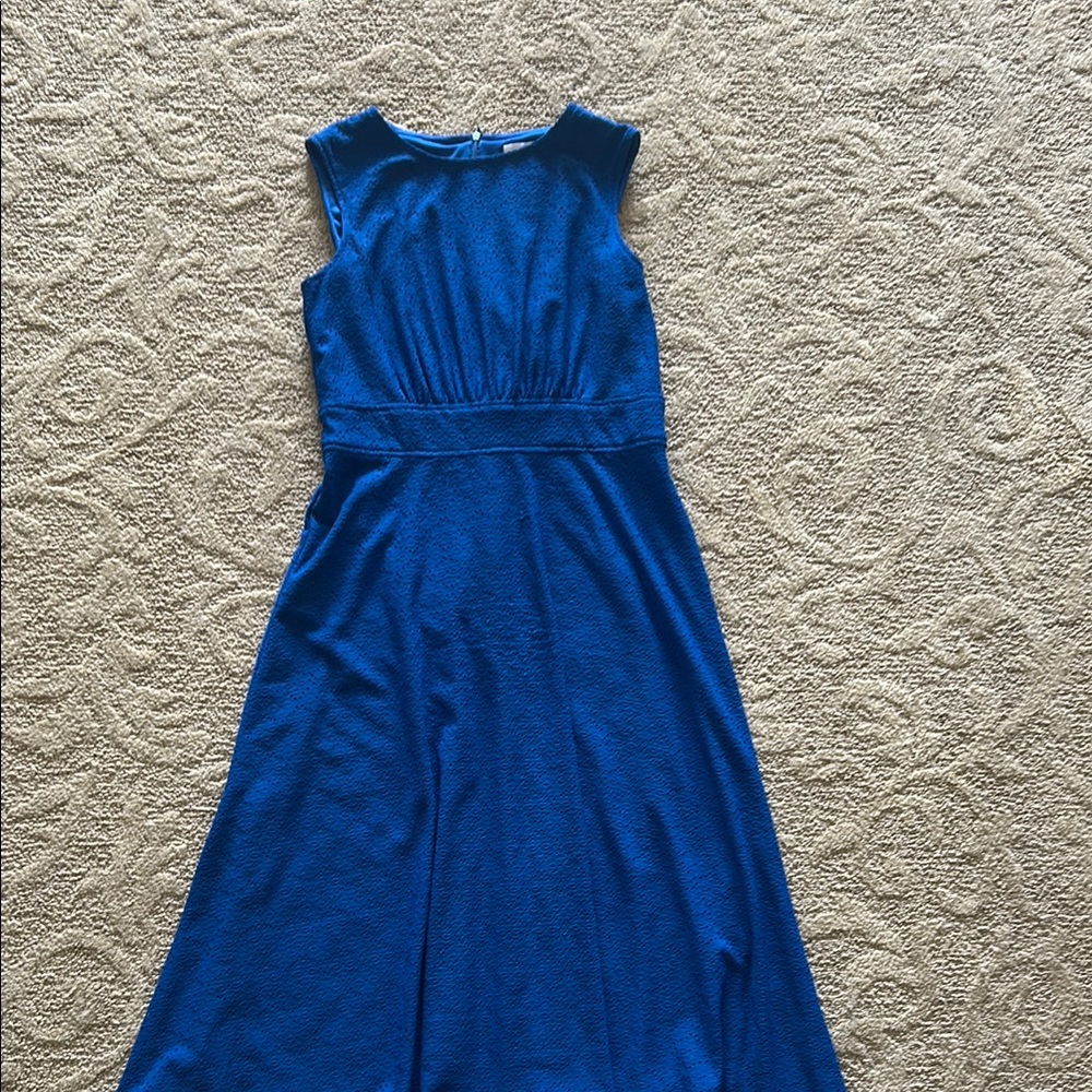 London Times Vibrant Blue Maxi Dress
